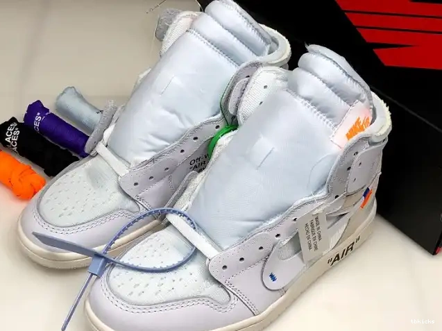 Rep TBK Air High 1 Retro Jordan Off-White White AQ0818-100 0615
